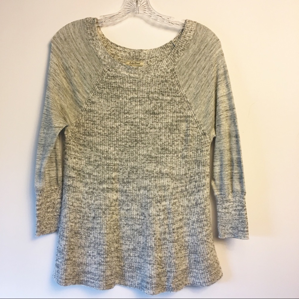 𝅺LUCKY Brand Sweater Long Sleeves Gray Heathered